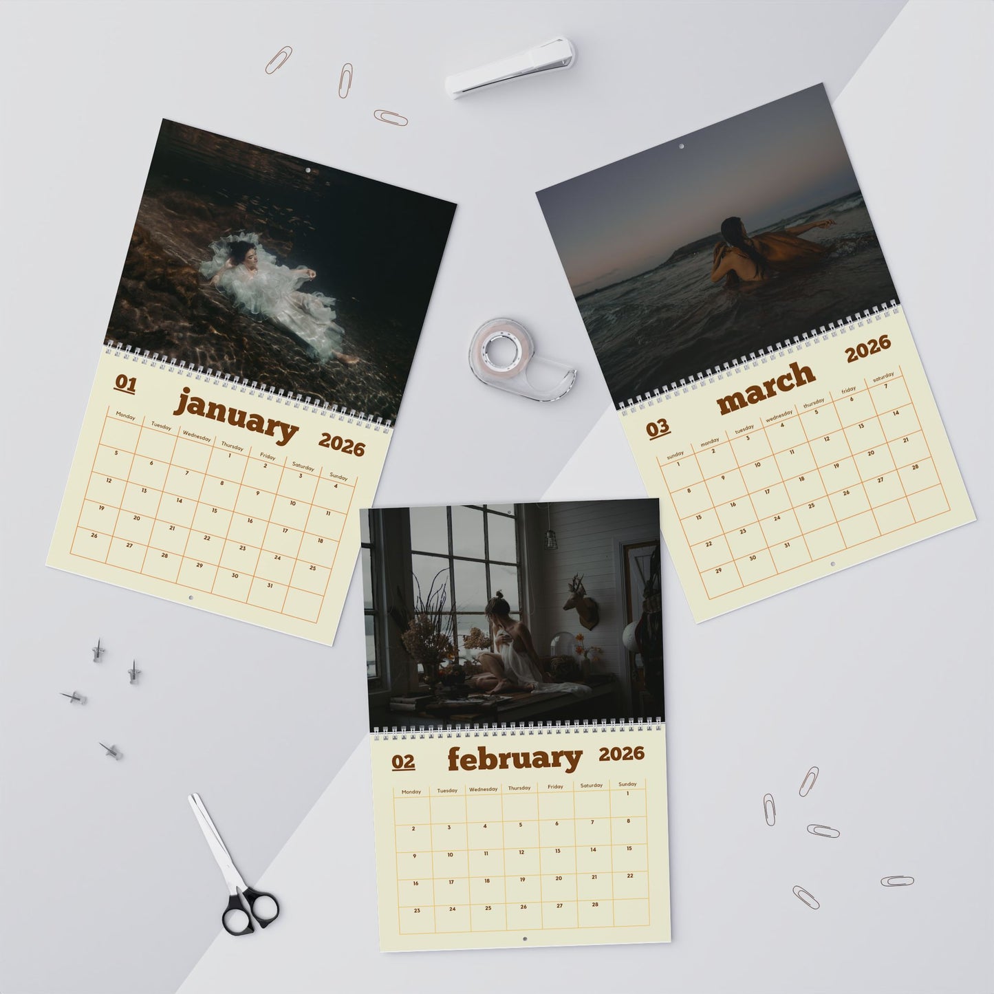 Little Green Eyes Original Underwater Etc - Wall Calendar 2026